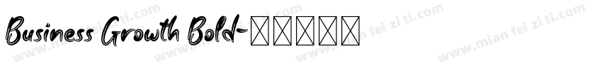 Business Growth Bold字体转换